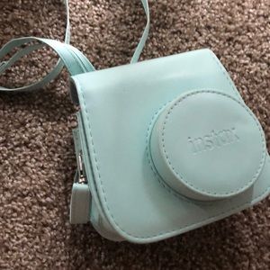 NWOT min green Instax camera case